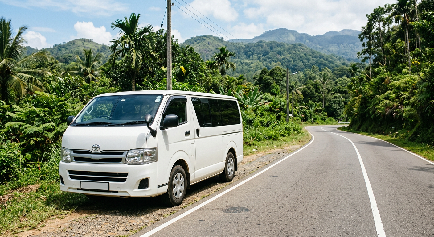 Toyota KDH Van hire with driver in Sri Lanka — van